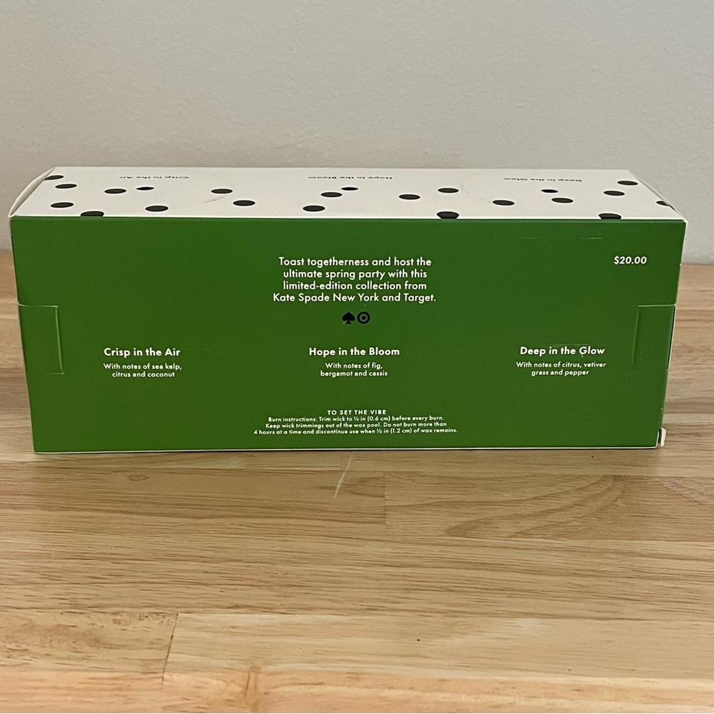 NWT Kate Spade New York Target Exclusive 3 Count Ceramic Jar Candle Set - Picture 13 of 15